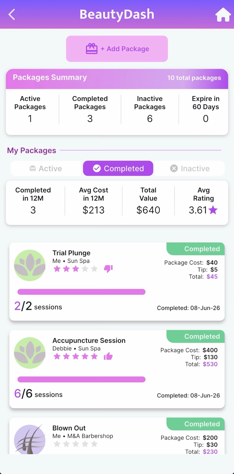 Know how many sessions are left.
